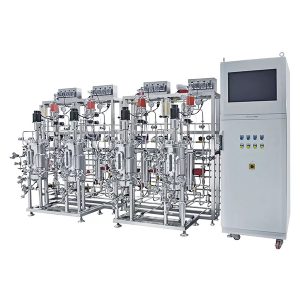 více paralelních fermentorů z nerezové oceli